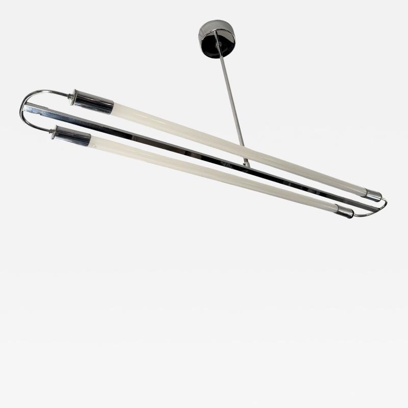 Streamline Moderne Ceiling lamp chrome and Neon tubes Germany circa 1935