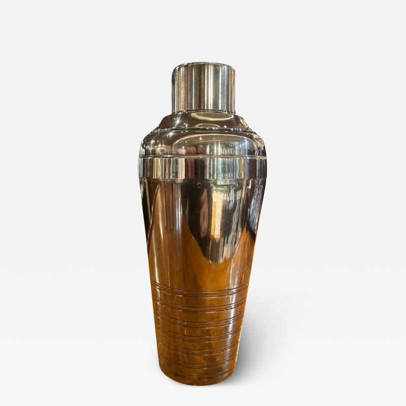 Streamlined Cocktail Shaker in Silverplate