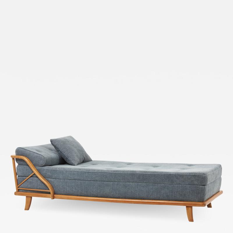 Studio Daybed in Light Blue Romo Fabric Germany 1950s