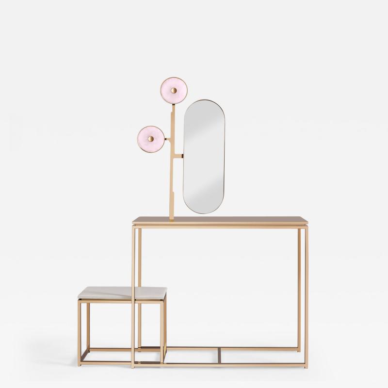 Studio MVW JinShi Pink Jade Luminous Console With Bench