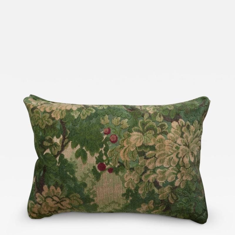 Studio Maison Nurita Colony Marly Green Linen Velvet Vedure Tapestry Pillow