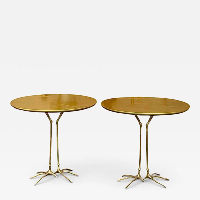 Studio Simon Meret Oppenheim Pair of Traccia Tables Studio Simon Italy circa 1972