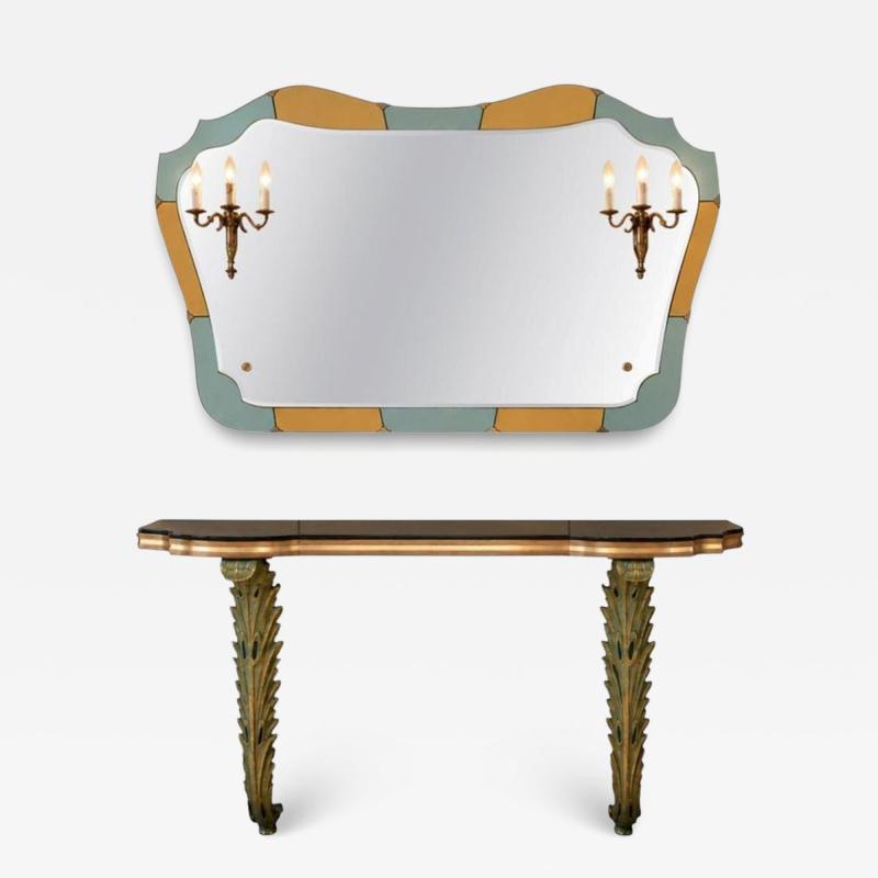 Stunning Art Deco Console Table with Matching Mirror circa 1930s