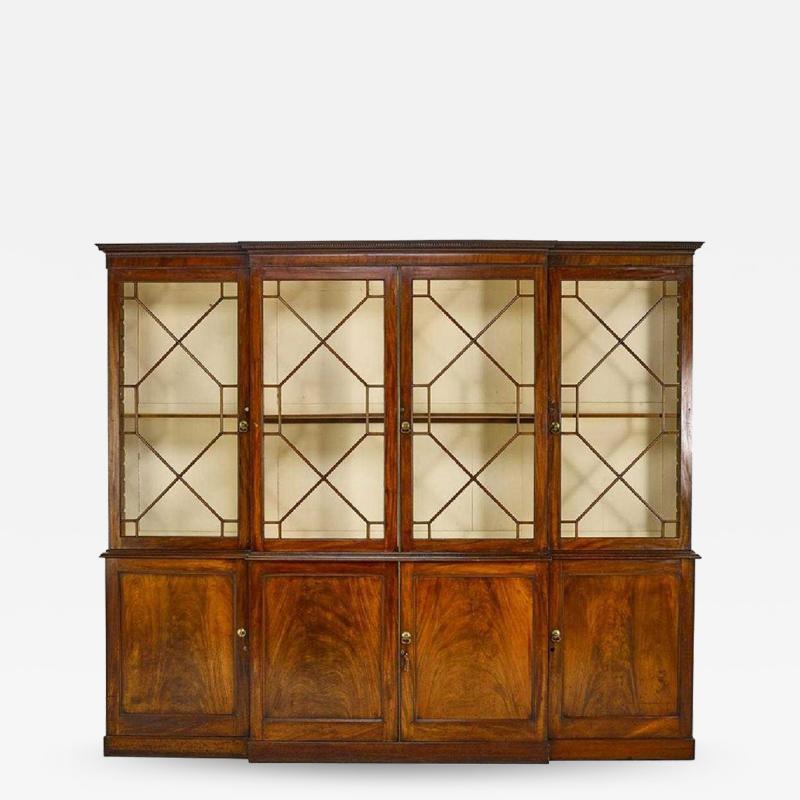 Stunning George III mahogany breakfront