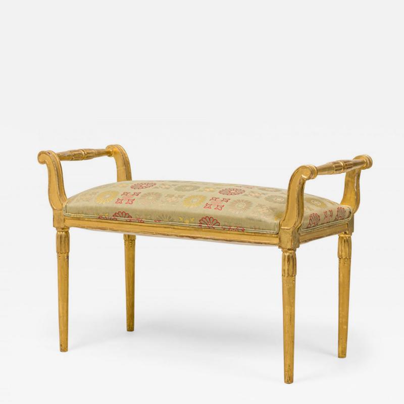 Sue et Mare French Art Deco Giltwood Upholstered Bench