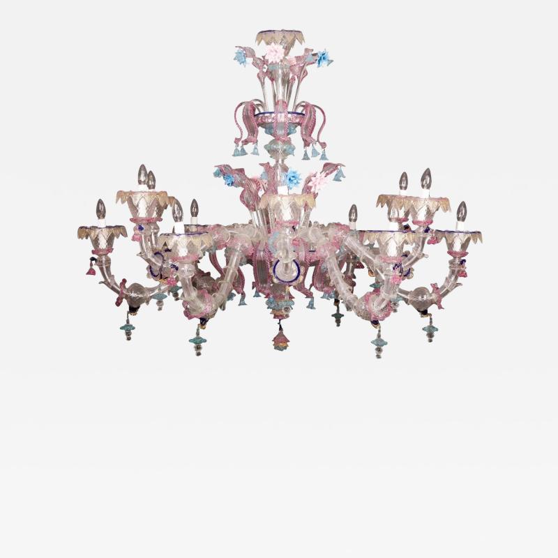 Sumptuous Murano Glass Chandelier 1990s