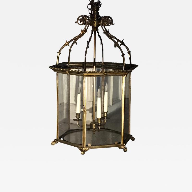 Superb English Georgian Period Hall Lantern