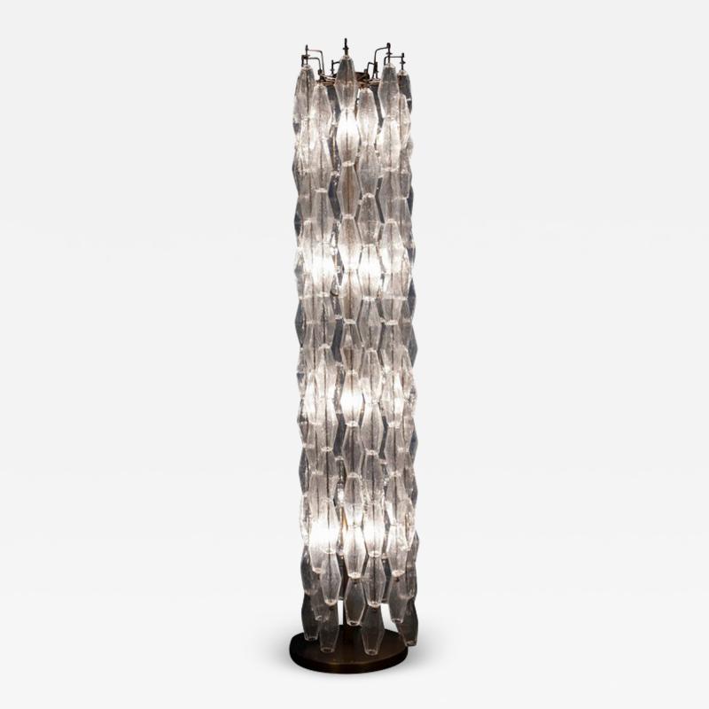 Superb Poliedri Floor Lamp with Bronze Color Base