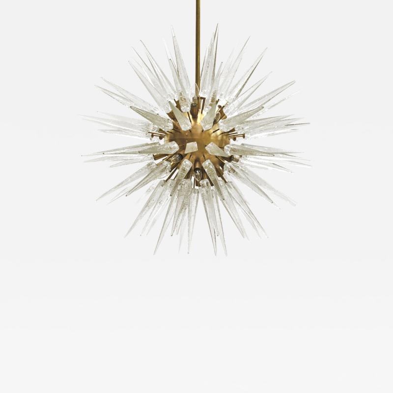 Suspension Lamp Made in Murano in Star Form