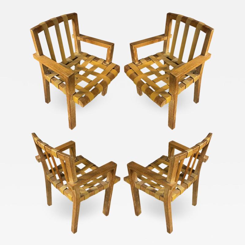 Suzanne Guiguichon Suzanne Guiguichon rarest documented set of ceruse dinning chairs