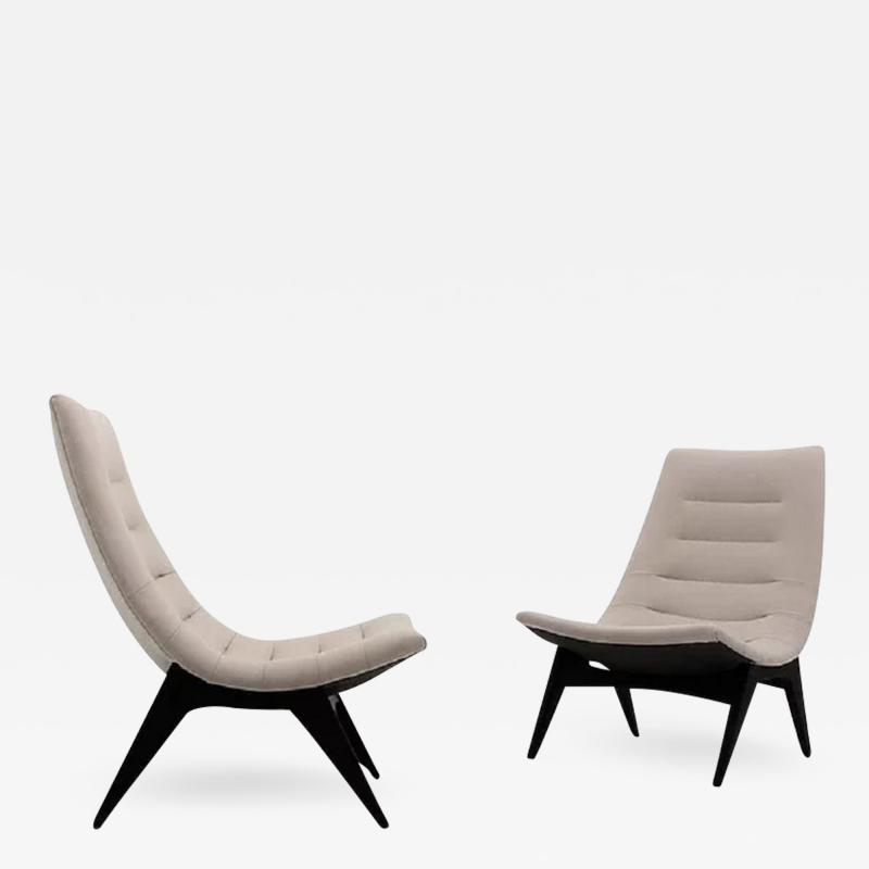 Svante Skogh Pair of Scandinavian Lounge Chairs 755 by Svante Skogh for Ope M bler Sweden