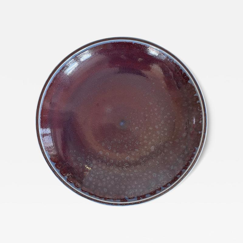 Sven Hofverberg Large Bowl in Deep Oxblood Glaze by Sven Hofverberg