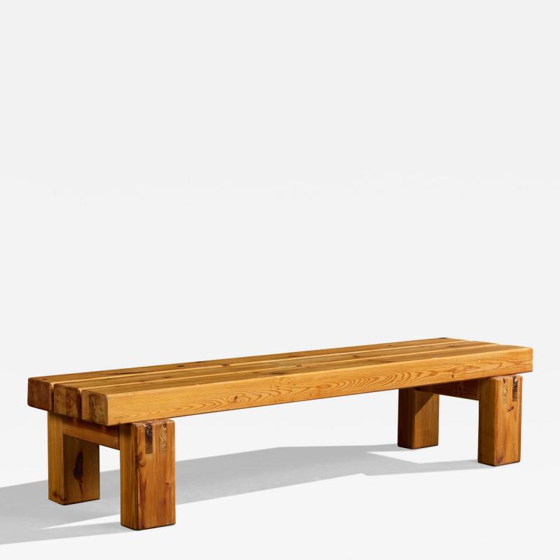 Sven Larsson Bench in Pine Sweden 1970s
