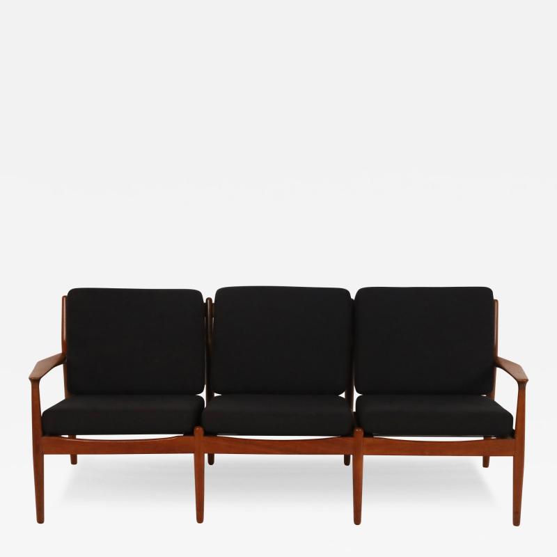 Svend Aage Eriksen Classic Scandinavian Modern Three Place Teak Sofa by Svend Aage Eriksen