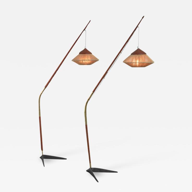 Svend Aage Holm S rensen Svend Aage Holm S rensen pair of floor lamps Denmark