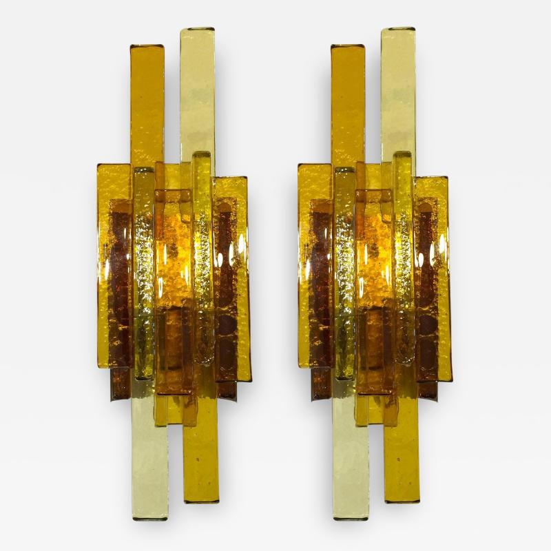 Svend Aage Holm Sorensen Pair of Glass Wall Sconces by Svend Aage Holm Sorensen