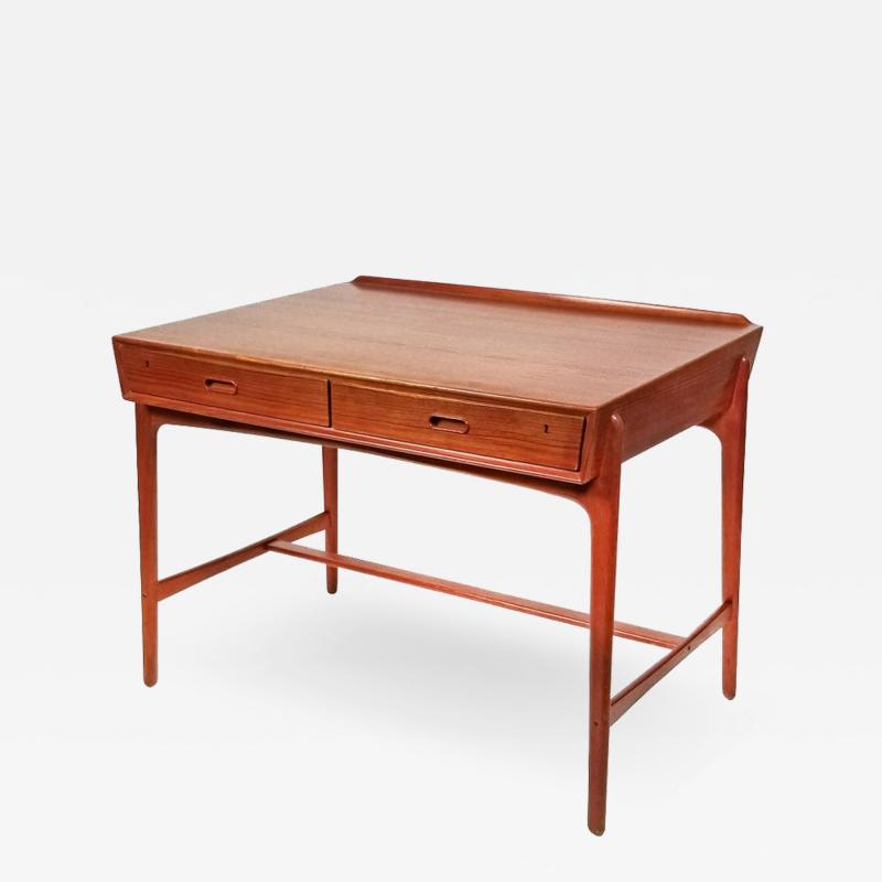 Svend Aage Madsen 1960s Svend Age Madsen Danish Modern Teak Writing Desk for Sigurd Hansen