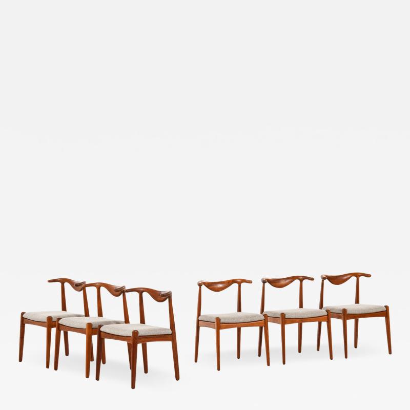 Svend Aage Madsen Dining Chairs Produced by K Knudsen