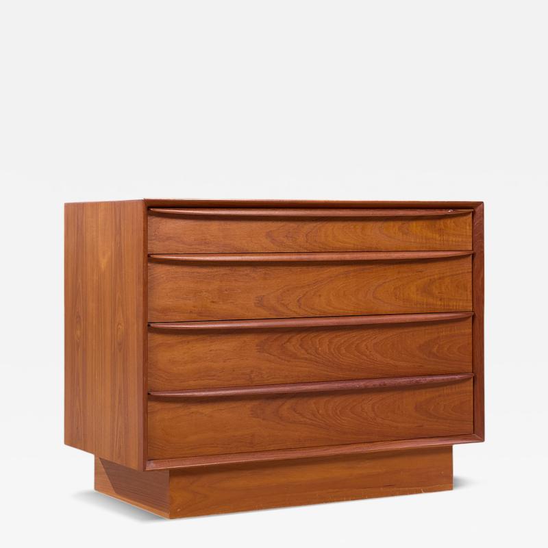 Svend Aage Madsen Svend A Madsen for Falster M belfabrik Danish Teak Chest of Drawers Dresser