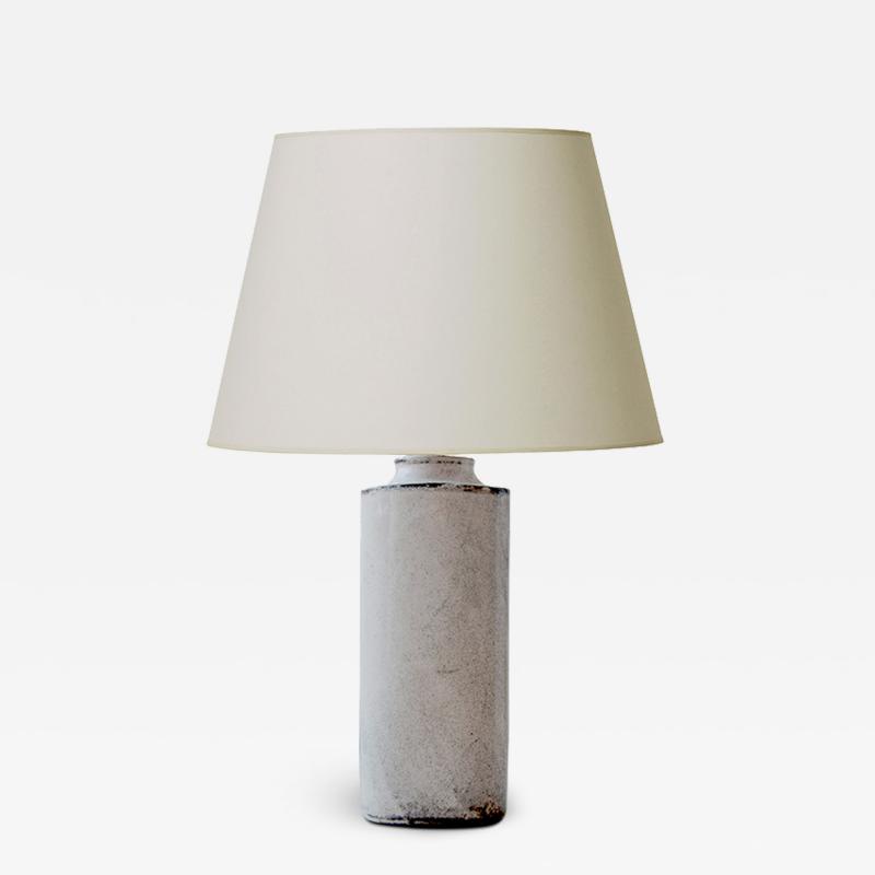 Svend Hammersh i Hammershoj Table lamp with shallow flask form by Svend Hammershoi