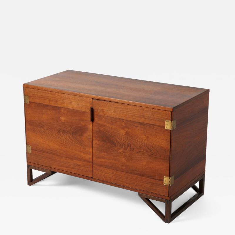 Svend Langkilde Scandinavian Modern Svend Langkilde Cabinet in Rosewood and Brass 1950