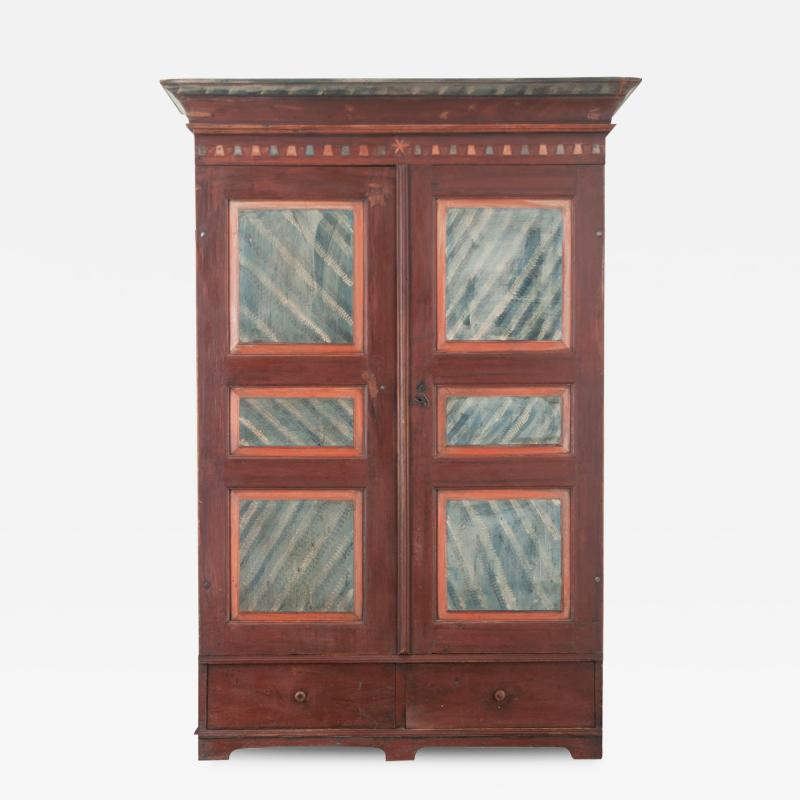 Swedish 18th Century Painted Armoire