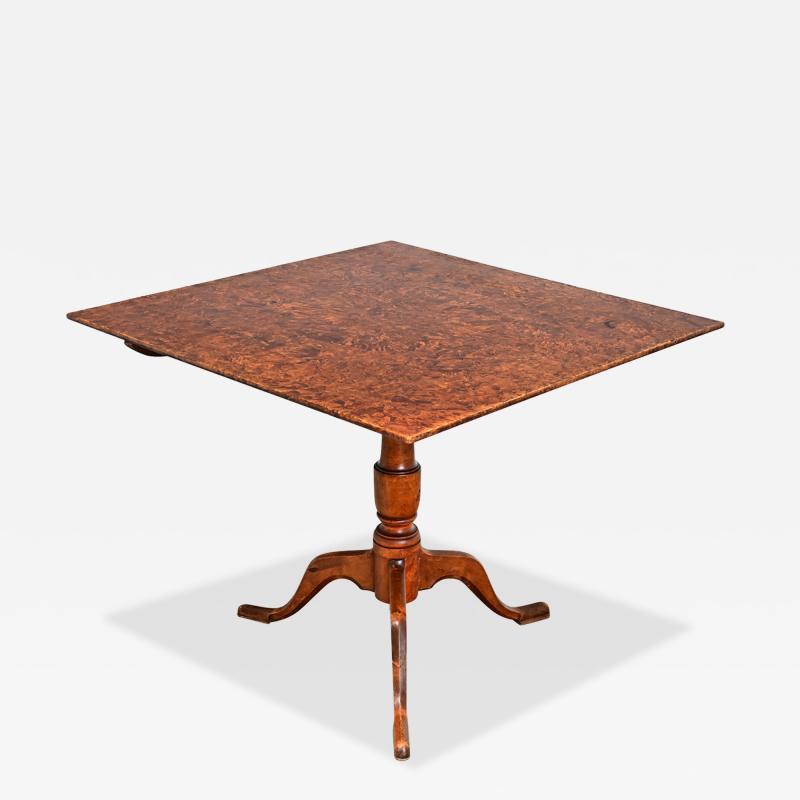 Swedish 19th Century Carl Hollst Square Tilt top Table