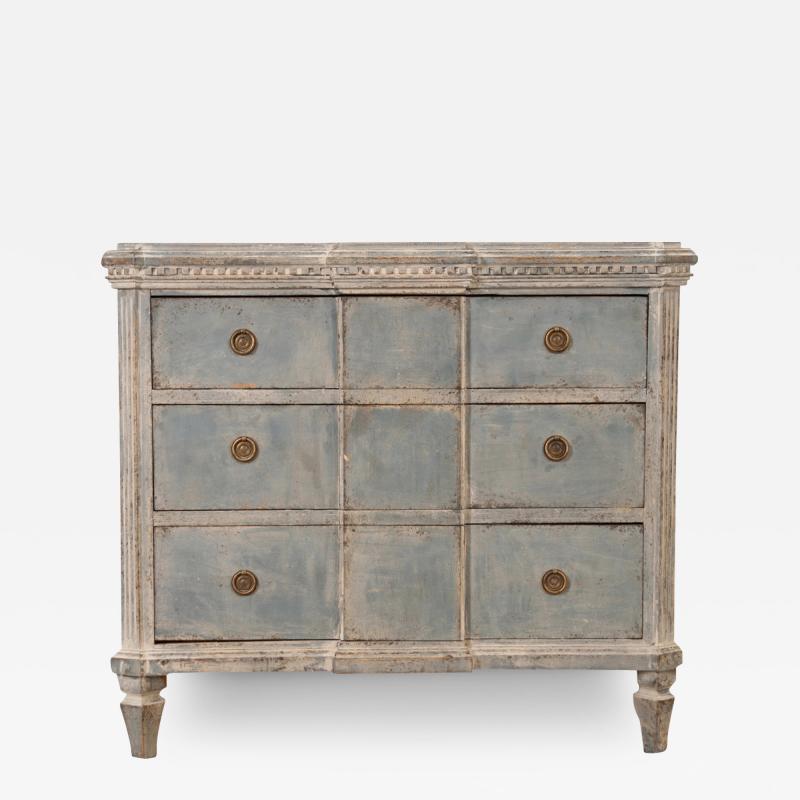 Swedish 19th Century Painted Chest