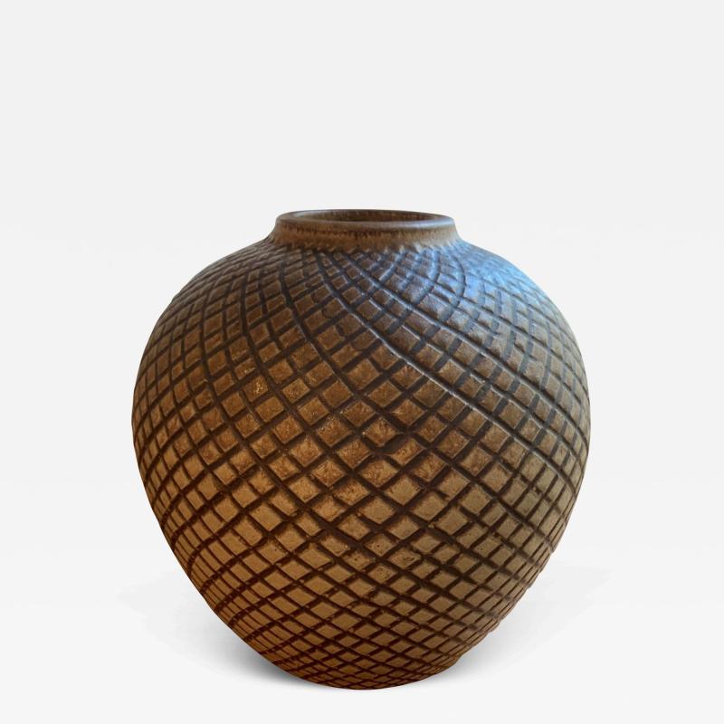 Swedish Antique Textured Vase