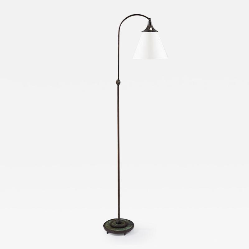 Swedish Art Deco Floor Lamp in Bronze 1920s
