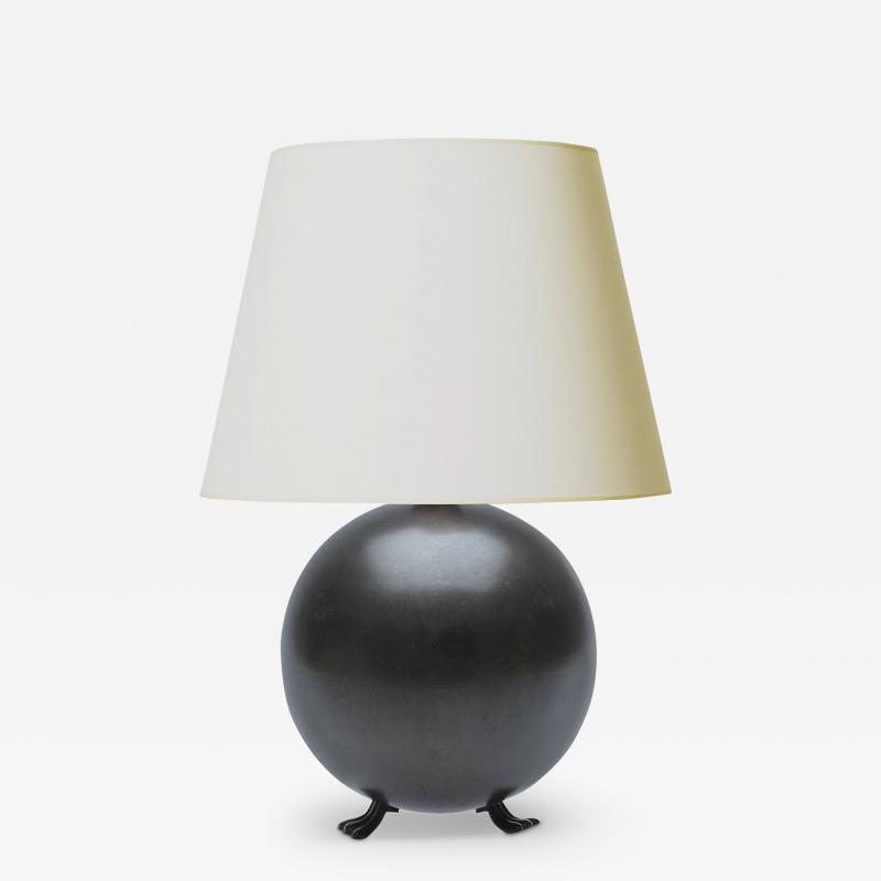 Swedish Art Deco Table Lamp in Bronze