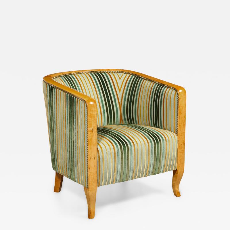 Swedish Birch Club Chair