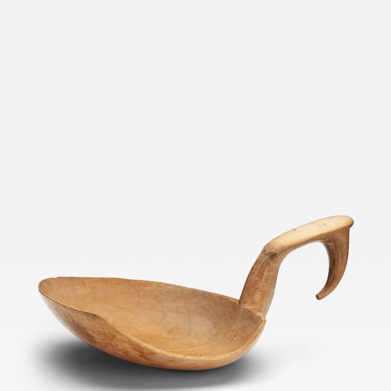 Swedish Carved Birch Ladle Sweden Early 19th Century