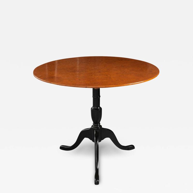 Swedish Early 20th Century Birch Tilt Top Table