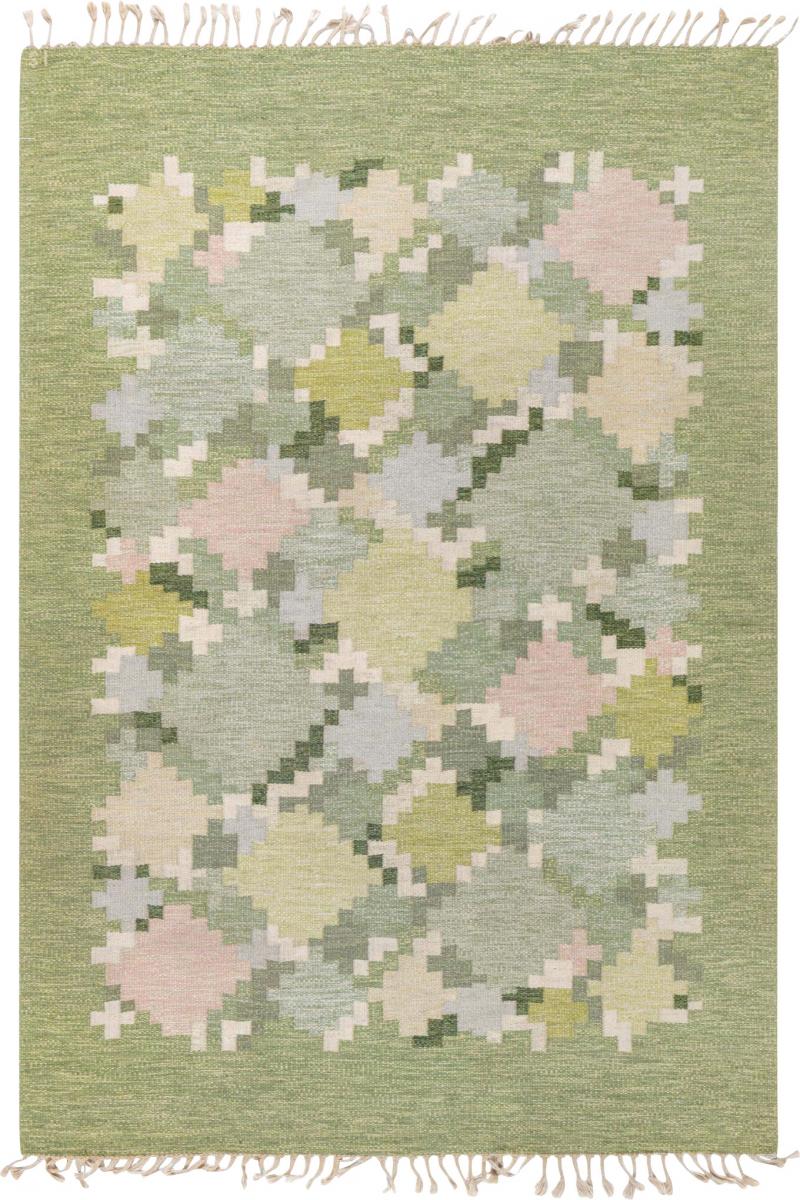 Swedish Flat Weave Rug by Ingegerd Silow