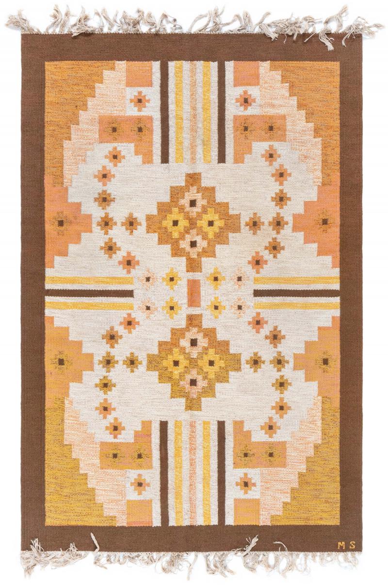 Swedish Flat Weave Rug by Mary Sandberg
