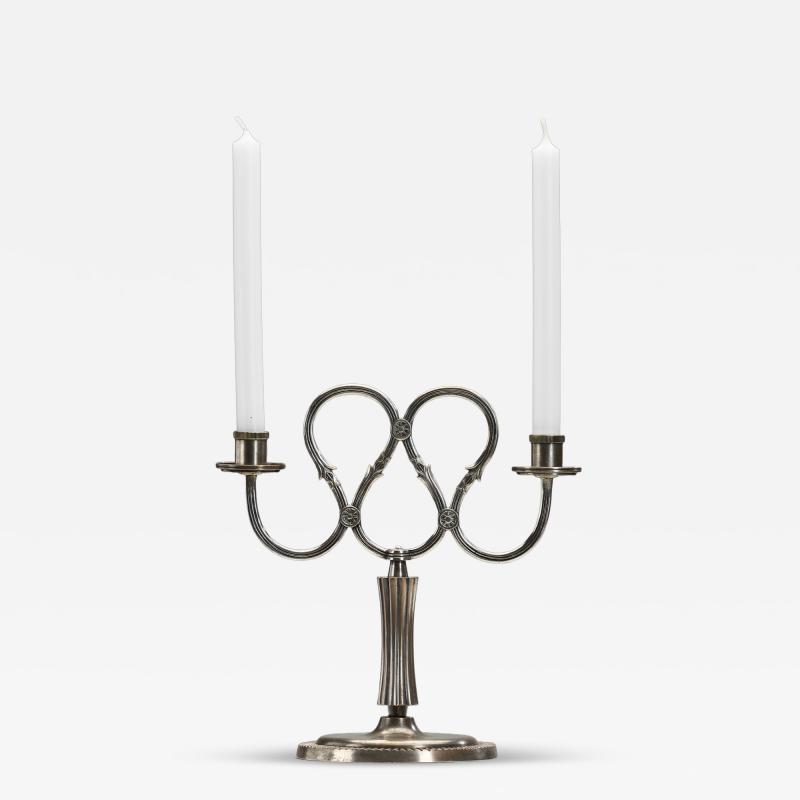 Swedish Grace Candelabra by Herman Berman Sweden ca 1920s