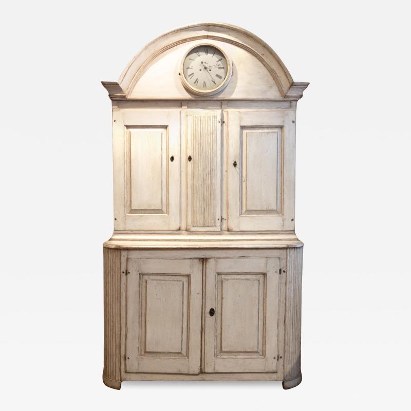 Swedish Gustavian Clock Cabinet Circa 1800