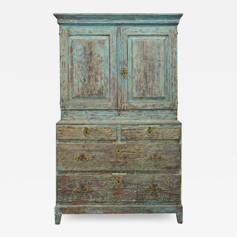 Swedish Gustavian Painted Cabinet