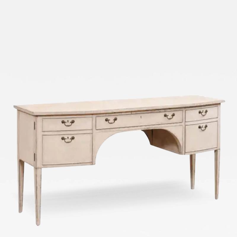 Swedish Gustavian Style 1900s Sideboard or Desk with Single Drawer and Doors