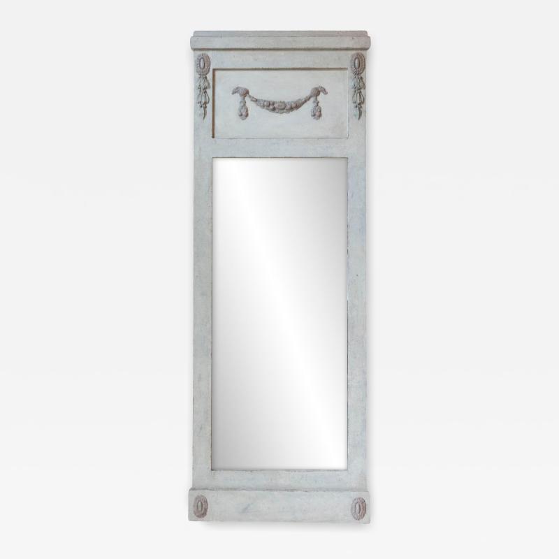 Swedish Gustavian Style Mirror with Garland Motif circa 1920