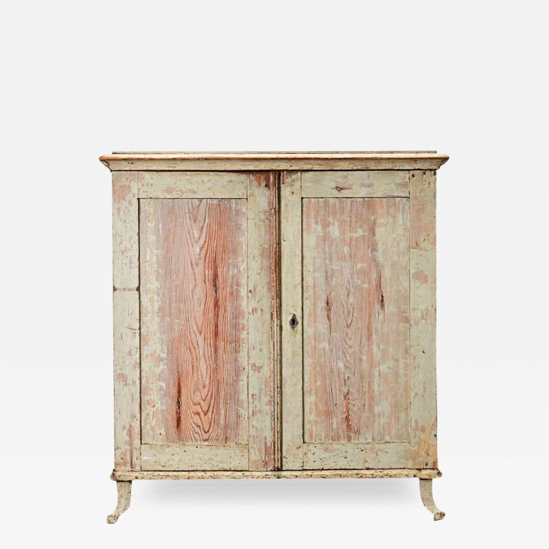 Swedish Gustavian Style Painted Cabinet