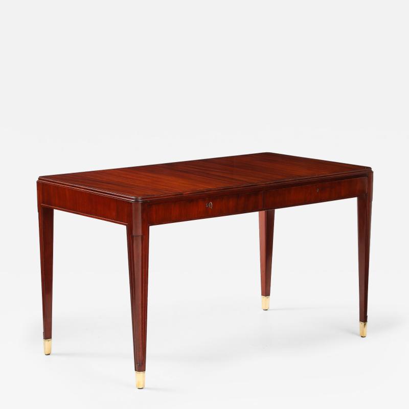 Swedish Mahogany Desk fors M belfabrik Circa 1950s