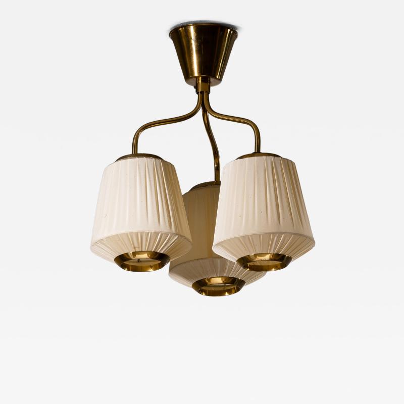 Swedish Modern 3 arm chandelier