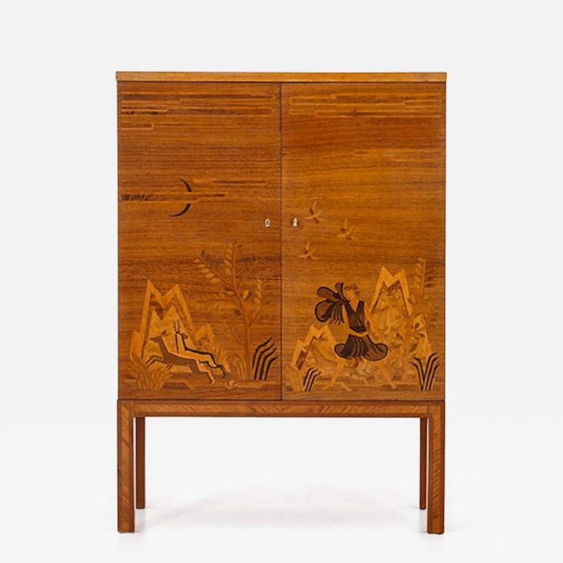 Swedish Modern Bar Cabinet