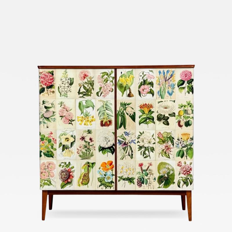 Swedish Modern La Belgique Horticole Cabinet Mahogany Sweden 1950s