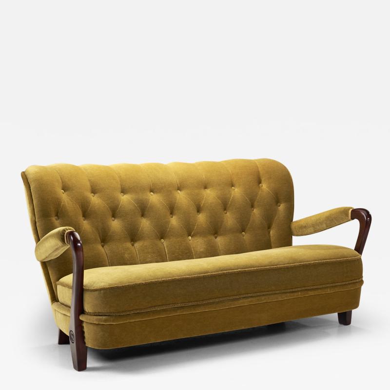 Swedish Modern Two Seater Sofa Sweden 1940s