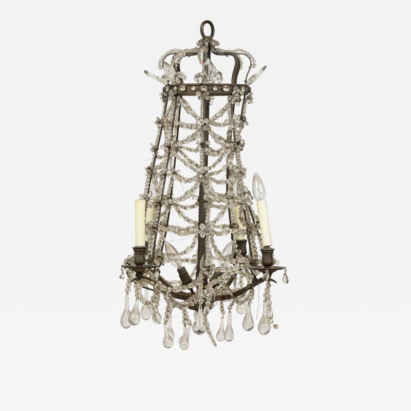 Swedish Neo Classic Early 19th Century Crystal Chandelier