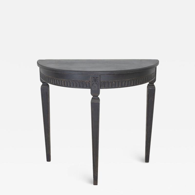 Swedish Painted Demi Lune Console ca 1880