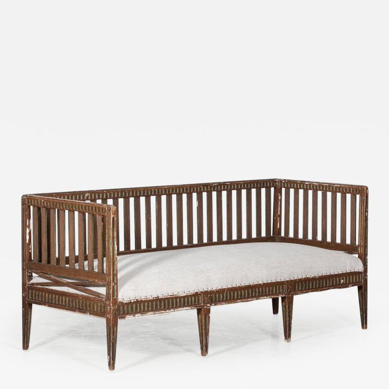 Swedish Painted Gustavian Sofa Daybed